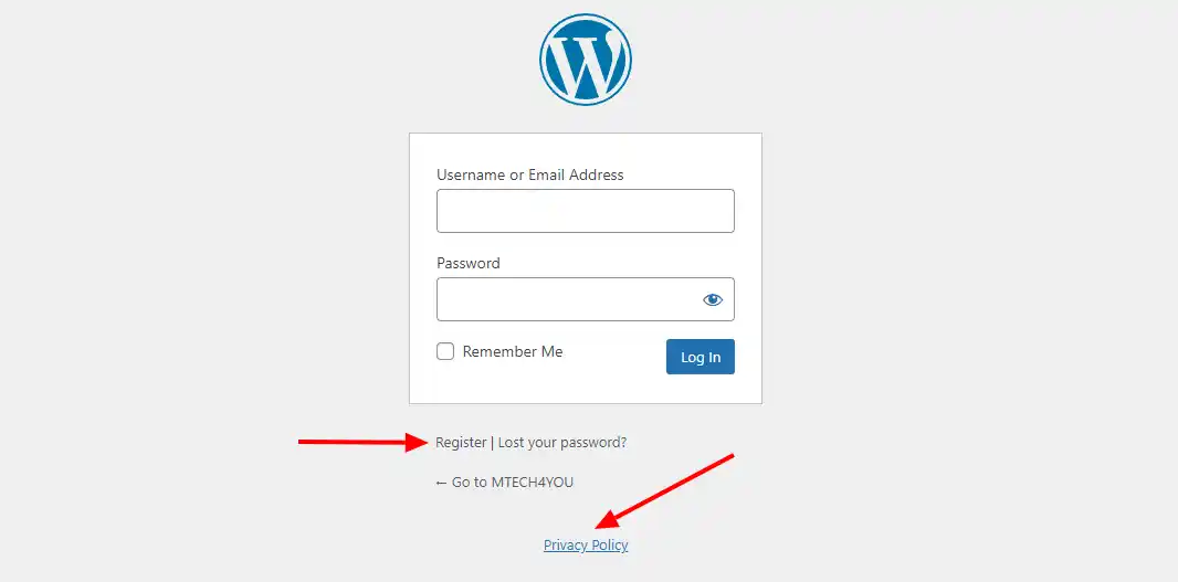 How to Hide Register, Lost Password, and Privacy Policy Links in WordPress Admin Login Page (Without Plugin)