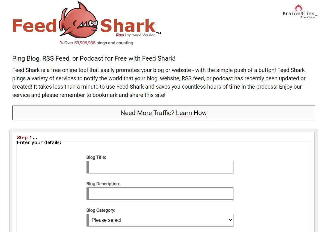 feed shark free blog promotion tool rss feed ping service feed shark free blog promotion tool rss feed ping service